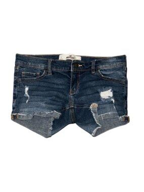 Hollister Womens Distressed Denim Shorts Size 1 W25